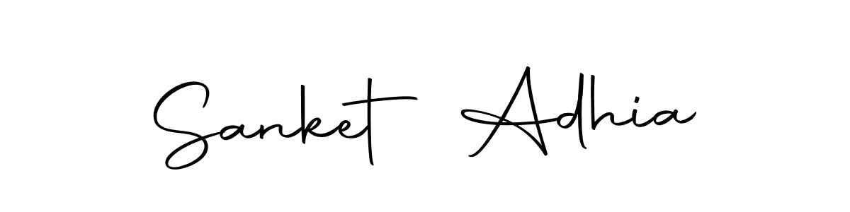 How to make Sanket Adhia signature? Autography-DOLnW is a professional autograph style. Create handwritten signature for Sanket Adhia name. Sanket Adhia signature style 10 images and pictures png