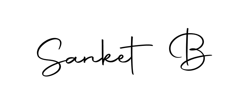 Create a beautiful signature design for name Sanket B. With this signature (Autography-DOLnW) fonts, you can make a handwritten signature for free. Sanket B signature style 10 images and pictures png