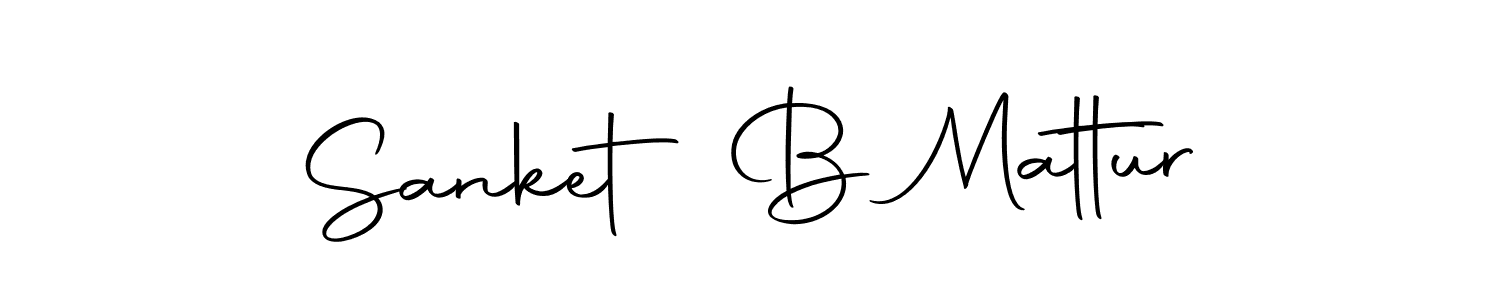 How to make Sanket B Mattur signature? Autography-DOLnW is a professional autograph style. Create handwritten signature for Sanket B Mattur name. Sanket B Mattur signature style 10 images and pictures png