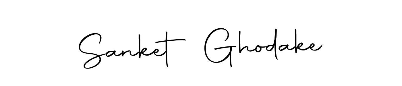 How to make Sanket Ghodake name signature. Use Autography-DOLnW style for creating short signs online. This is the latest handwritten sign. Sanket Ghodake signature style 10 images and pictures png