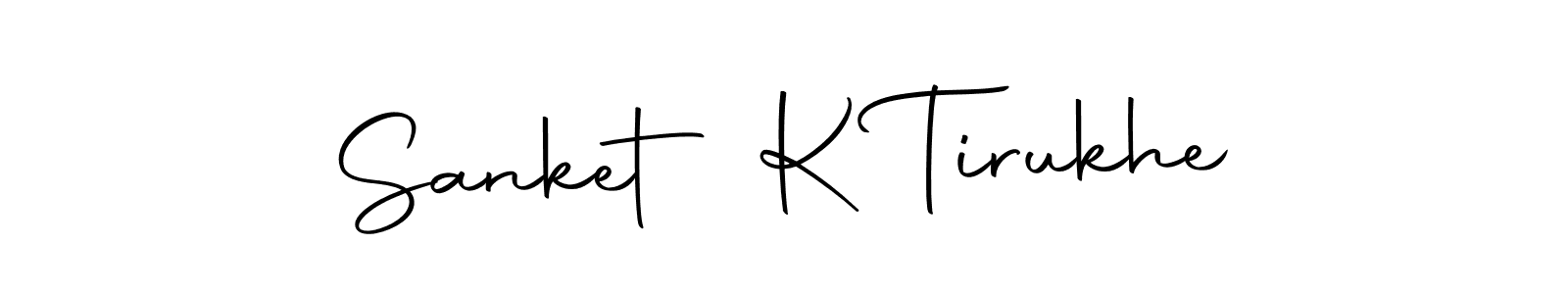 The best way (Autography-DOLnW) to make a short signature is to pick only two or three words in your name. The name Sanket K Tirukhe include a total of six letters. For converting this name. Sanket K Tirukhe signature style 10 images and pictures png