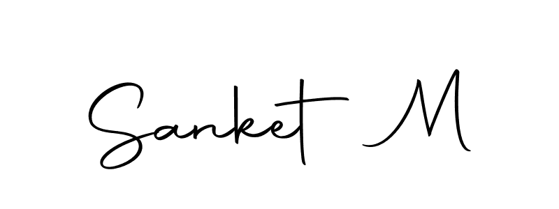 if you are searching for the best signature style for your name Sanket M. so please give up your signature search. here we have designed multiple signature styles  using Autography-DOLnW. Sanket M signature style 10 images and pictures png