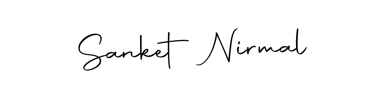 How to make Sanket Nirmal signature? Autography-DOLnW is a professional autograph style. Create handwritten signature for Sanket Nirmal name. Sanket Nirmal signature style 10 images and pictures png