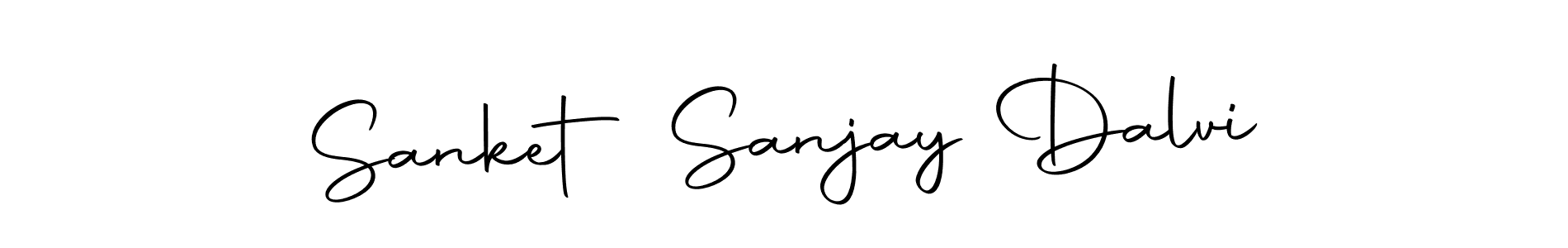 How to make Sanket Sanjay Dalvi name signature. Use Autography-DOLnW style for creating short signs online. This is the latest handwritten sign. Sanket Sanjay Dalvi signature style 10 images and pictures png