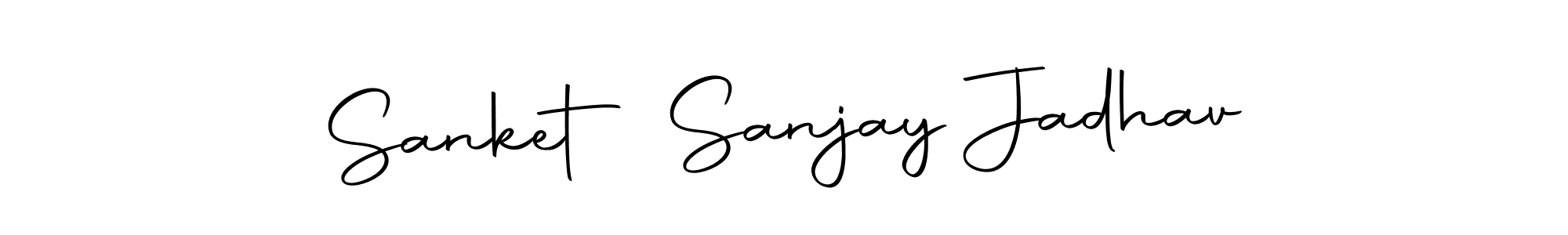 Create a beautiful signature design for name Sanket Sanjay Jadhav. With this signature (Autography-DOLnW) fonts, you can make a handwritten signature for free. Sanket Sanjay Jadhav signature style 10 images and pictures png