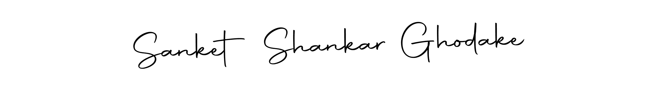 How to make Sanket Shankar Ghodake name signature. Use Autography-DOLnW style for creating short signs online. This is the latest handwritten sign. Sanket Shankar Ghodake signature style 10 images and pictures png