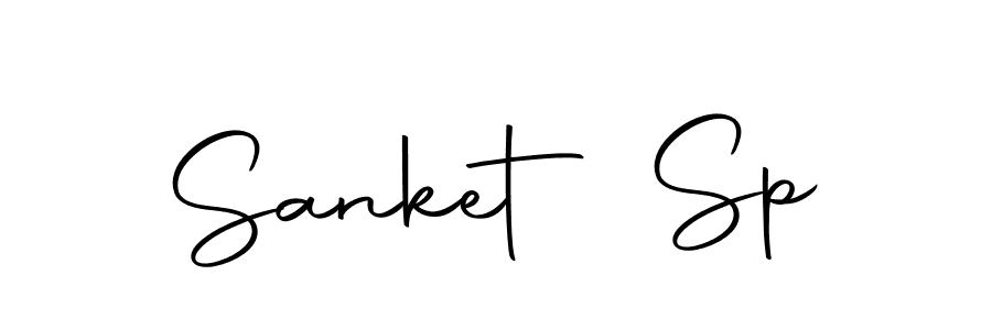 How to make Sanket Sp name signature. Use Autography-DOLnW style for creating short signs online. This is the latest handwritten sign. Sanket Sp signature style 10 images and pictures png