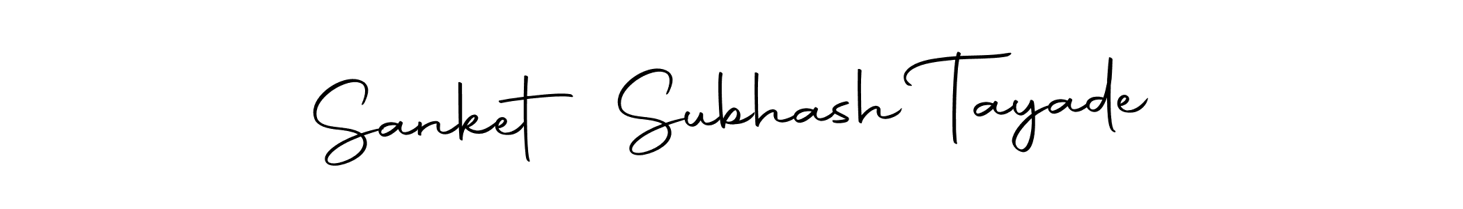 You should practise on your own different ways (Autography-DOLnW) to write your name (Sanket Subhash Tayade) in signature. don't let someone else do it for you. Sanket Subhash Tayade signature style 10 images and pictures png