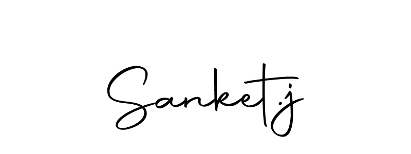 Create a beautiful signature design for name Sanket.j. With this signature (Autography-DOLnW) fonts, you can make a handwritten signature for free. Sanket.j signature style 10 images and pictures png