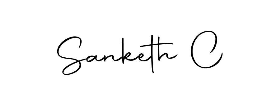 This is the best signature style for the Sanketh C name. Also you like these signature font (Autography-DOLnW). Mix name signature. Sanketh C signature style 10 images and pictures png