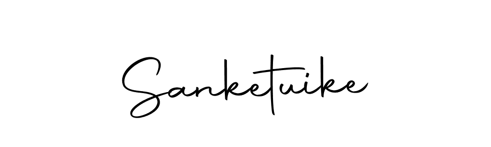 How to make Sanketuike name signature. Use Autography-DOLnW style for creating short signs online. This is the latest handwritten sign. Sanketuike signature style 10 images and pictures png