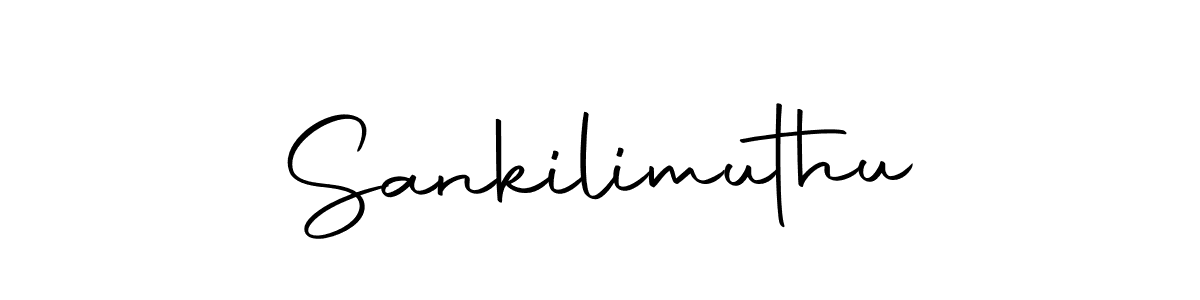 You should practise on your own different ways (Autography-DOLnW) to write your name (Sankilimuthu) in signature. don't let someone else do it for you. Sankilimuthu signature style 10 images and pictures png