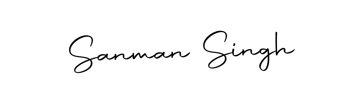 Create a beautiful signature design for name Sanman Singh. With this signature (Autography-DOLnW) fonts, you can make a handwritten signature for free. Sanman Singh signature style 10 images and pictures png