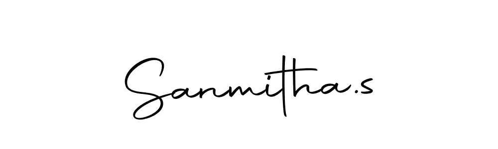 Make a beautiful signature design for name Sanmitha.s. Use this online signature maker to create a handwritten signature for free. Sanmitha.s signature style 10 images and pictures png