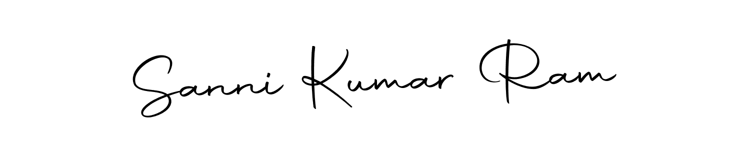 You should practise on your own different ways (Autography-DOLnW) to write your name (Sanni Kumar Ram) in signature. don't let someone else do it for you. Sanni Kumar Ram signature style 10 images and pictures png