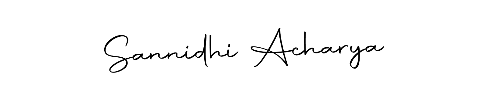 Here are the top 10 professional signature styles for the name Sannidhi Acharya. These are the best autograph styles you can use for your name. Sannidhi Acharya signature style 10 images and pictures png