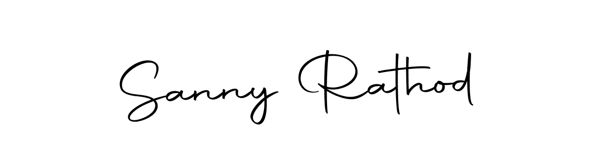 Design your own signature with our free online signature maker. With this signature software, you can create a handwritten (Autography-DOLnW) signature for name Sanny Rathod. Sanny Rathod signature style 10 images and pictures png