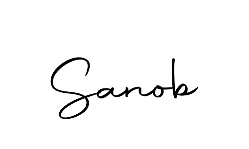 Sanob stylish signature style. Best Handwritten Sign (Autography-DOLnW) for my name. Handwritten Signature Collection Ideas for my name Sanob. Sanob signature style 10 images and pictures png