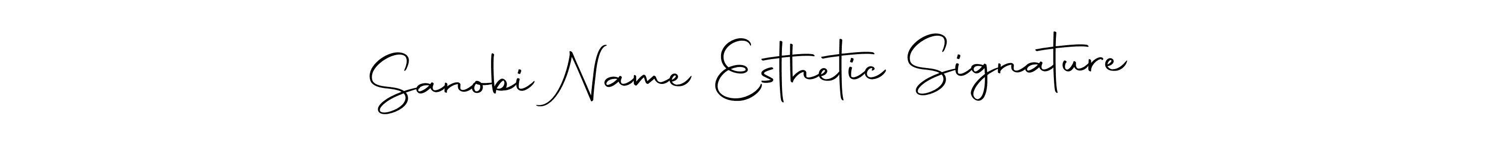 Make a beautiful signature design for name Sanobi Name Esthetic Signature. Use this online signature maker to create a handwritten signature for free. Sanobi Name Esthetic Signature signature style 10 images and pictures png