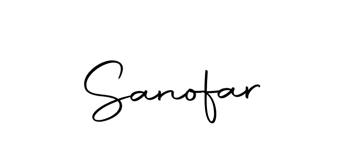 Design your own signature with our free online signature maker. With this signature software, you can create a handwritten (Autography-DOLnW) signature for name Sanofar. Sanofar signature style 10 images and pictures png