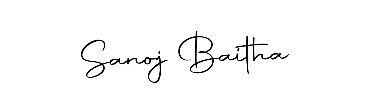 Create a beautiful signature design for name Sanoj Baitha. With this signature (Autography-DOLnW) fonts, you can make a handwritten signature for free. Sanoj Baitha signature style 10 images and pictures png