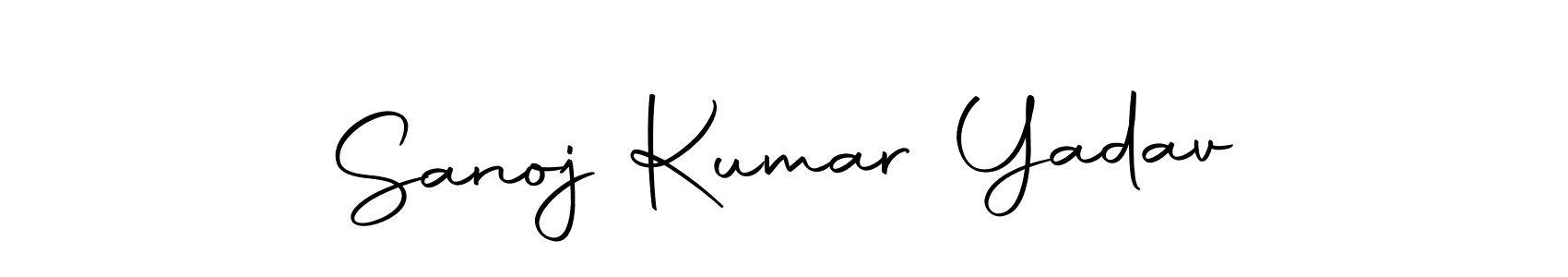 How to make Sanoj Kumar Yadav name signature. Use Autography-DOLnW style for creating short signs online. This is the latest handwritten sign. Sanoj Kumar Yadav signature style 10 images and pictures png