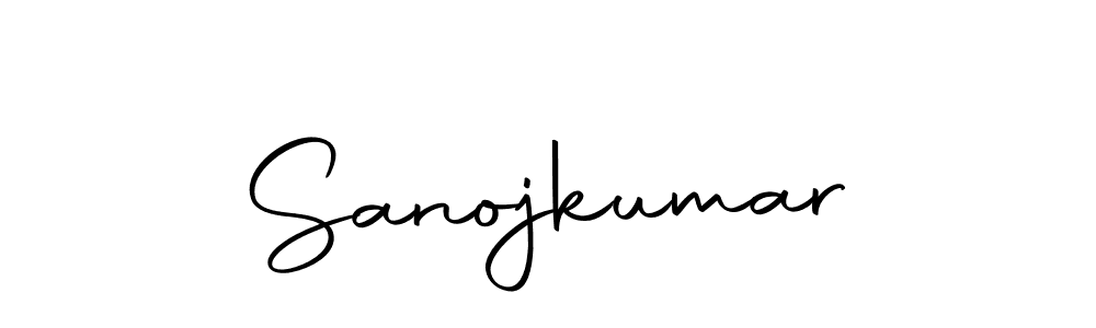 Use a signature maker to create a handwritten signature online. With this signature software, you can design (Autography-DOLnW) your own signature for name Sanojkumar. Sanojkumar signature style 10 images and pictures png