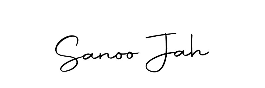 How to make Sanoo Jah name signature. Use Autography-DOLnW style for creating short signs online. This is the latest handwritten sign. Sanoo Jah signature style 10 images and pictures png