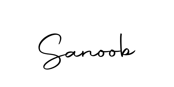 Make a beautiful signature design for name Sanoob. With this signature (Autography-DOLnW) style, you can create a handwritten signature for free. Sanoob signature style 10 images and pictures png