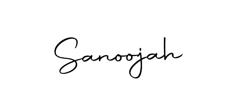 How to make Sanoojah signature? Autography-DOLnW is a professional autograph style. Create handwritten signature for Sanoojah name. Sanoojah signature style 10 images and pictures png