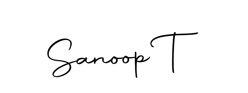 How to make Sanoop T signature? Autography-DOLnW is a professional autograph style. Create handwritten signature for Sanoop T name. Sanoop T signature style 10 images and pictures png