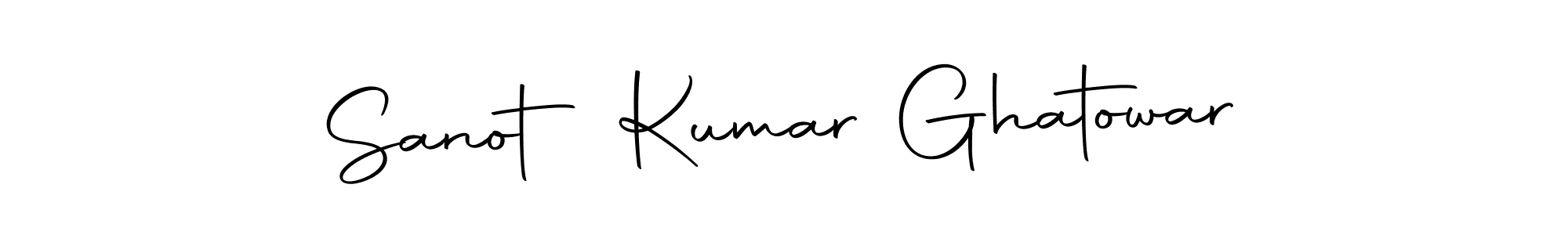 Make a short Sanot Kumar Ghatowar signature style. Manage your documents anywhere anytime using Autography-DOLnW. Create and add eSignatures, submit forms, share and send files easily. Sanot Kumar Ghatowar signature style 10 images and pictures png