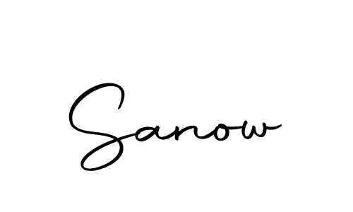 How to make Sanow name signature. Use Autography-DOLnW style for creating short signs online. This is the latest handwritten sign. Sanow signature style 10 images and pictures png