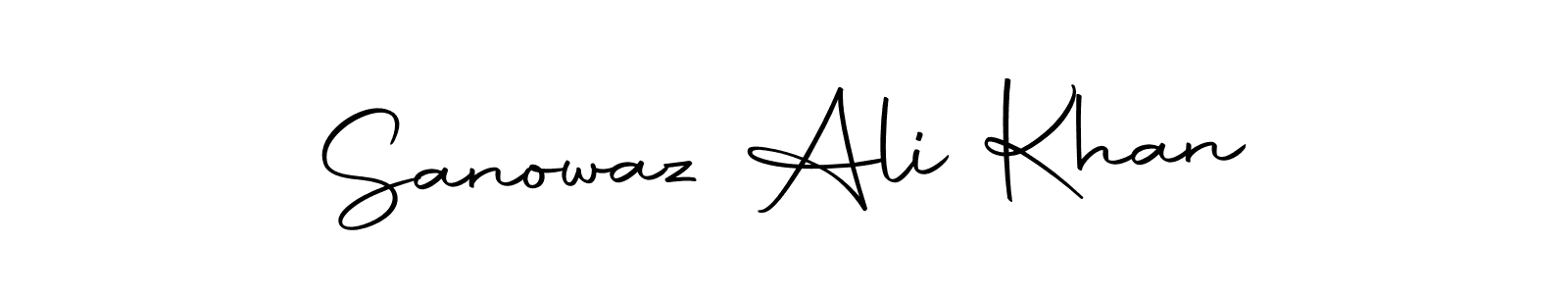Create a beautiful signature design for name Sanowaz Ali Khan. With this signature (Autography-DOLnW) fonts, you can make a handwritten signature for free. Sanowaz Ali Khan signature style 10 images and pictures png