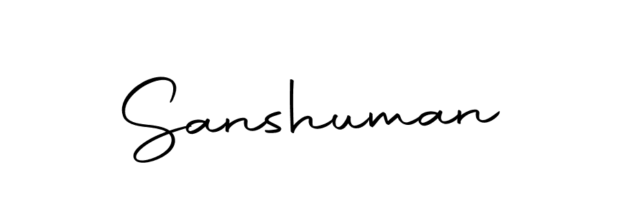How to make Sanshuman signature? Autography-DOLnW is a professional autograph style. Create handwritten signature for Sanshuman name. Sanshuman signature style 10 images and pictures png