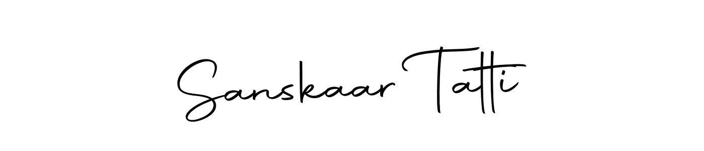 if you are searching for the best signature style for your name Sanskaar Tatti. so please give up your signature search. here we have designed multiple signature styles  using Autography-DOLnW. Sanskaar Tatti signature style 10 images and pictures png