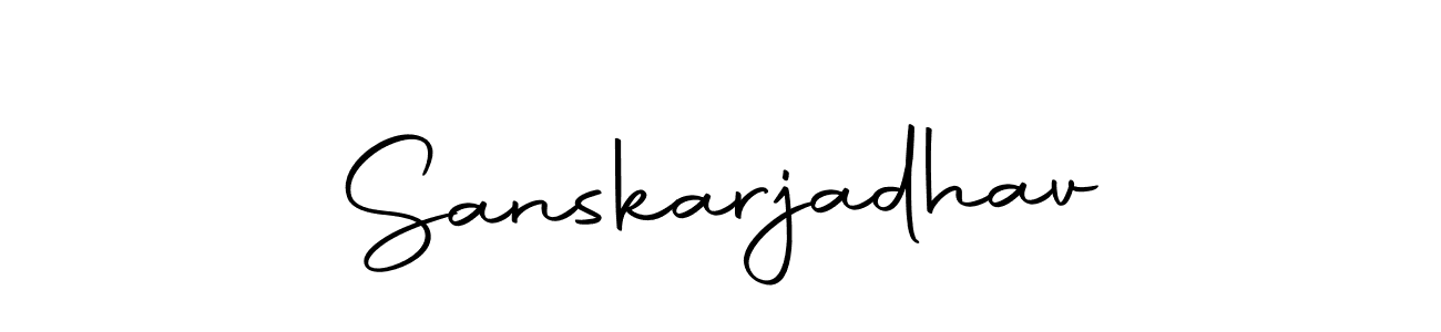 Here are the top 10 professional signature styles for the name Sanskarjadhav. These are the best autograph styles you can use for your name. Sanskarjadhav signature style 10 images and pictures png