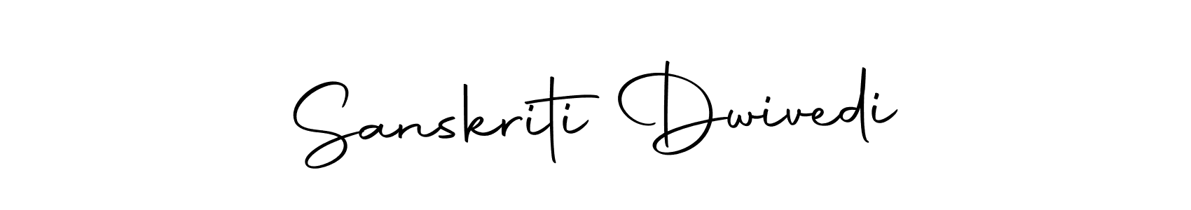 How to make Sanskriti Dwivedi name signature. Use Autography-DOLnW style for creating short signs online. This is the latest handwritten sign. Sanskriti Dwivedi signature style 10 images and pictures png