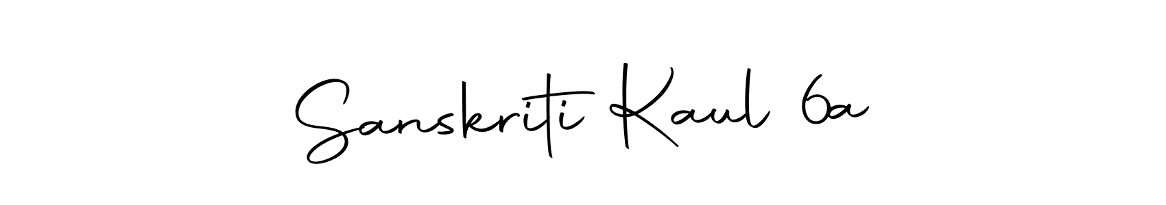 How to make Sanskriti Kaul 6a signature? Autography-DOLnW is a professional autograph style. Create handwritten signature for Sanskriti Kaul 6a name. Sanskriti Kaul 6a signature style 10 images and pictures png