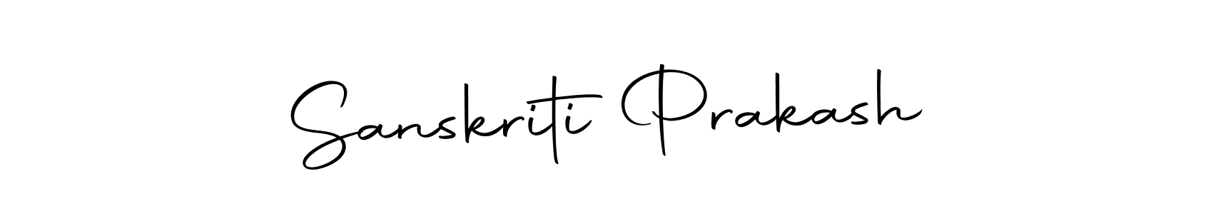 Create a beautiful signature design for name Sanskriti Prakash. With this signature (Autography-DOLnW) fonts, you can make a handwritten signature for free. Sanskriti Prakash signature style 10 images and pictures png