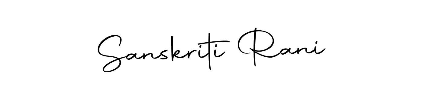 Make a beautiful signature design for name Sanskriti Rani. With this signature (Autography-DOLnW) style, you can create a handwritten signature for free. Sanskriti Rani signature style 10 images and pictures png