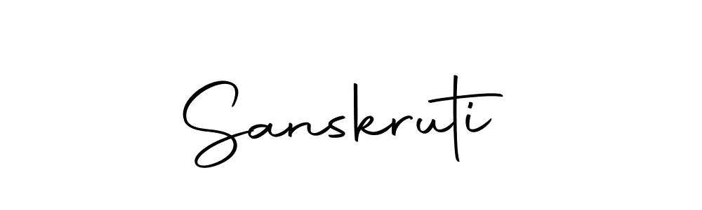 How to make Sanskruti  name signature. Use Autography-DOLnW style for creating short signs online. This is the latest handwritten sign. Sanskruti  signature style 10 images and pictures png