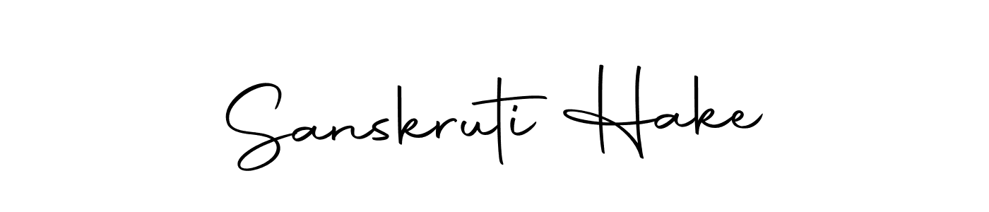 How to make Sanskruti Hake signature? Autography-DOLnW is a professional autograph style. Create handwritten signature for Sanskruti Hake name. Sanskruti Hake signature style 10 images and pictures png