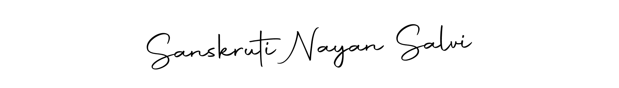 Also we have Sanskruti Nayan Salvi name is the best signature style. Create professional handwritten signature collection using Autography-DOLnW autograph style. Sanskruti Nayan Salvi signature style 10 images and pictures png
