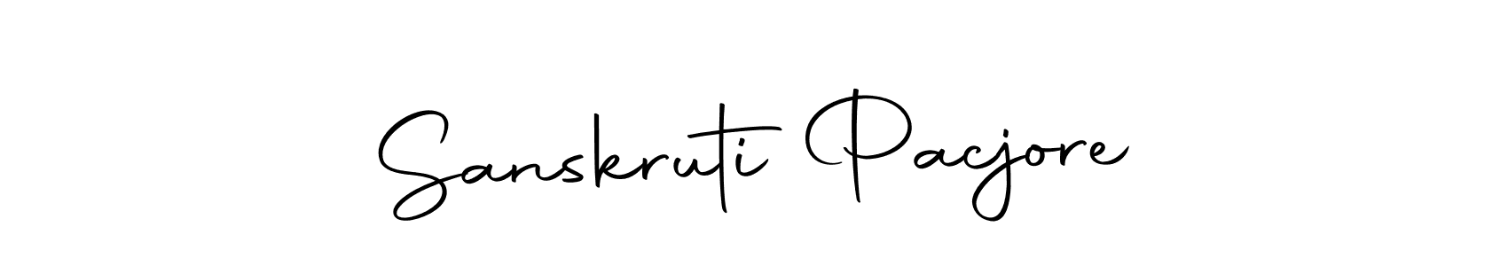 This is the best signature style for the Sanskruti Pacjore name. Also you like these signature font (Autography-DOLnW). Mix name signature. Sanskruti Pacjore signature style 10 images and pictures png