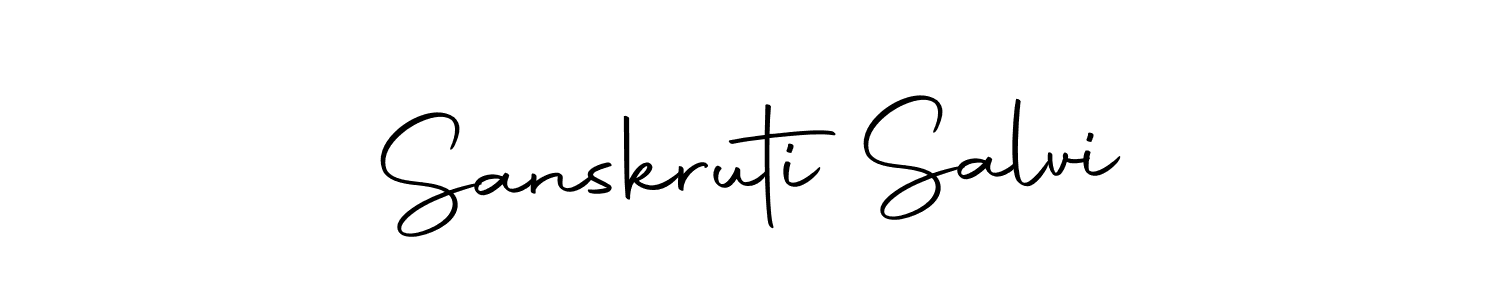 Make a beautiful signature design for name Sanskruti Salvi. Use this online signature maker to create a handwritten signature for free. Sanskruti Salvi signature style 10 images and pictures png