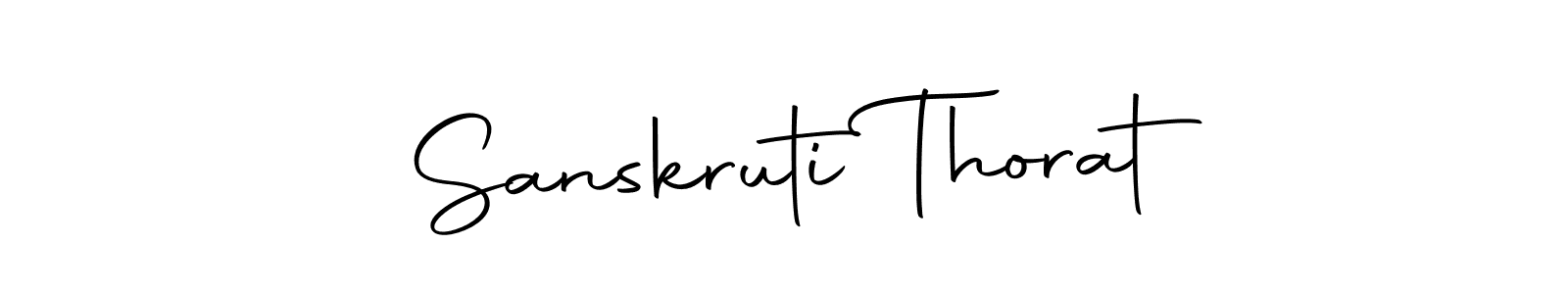 Sanskruti Thorat stylish signature style. Best Handwritten Sign (Autography-DOLnW) for my name. Handwritten Signature Collection Ideas for my name Sanskruti Thorat. Sanskruti Thorat signature style 10 images and pictures png
