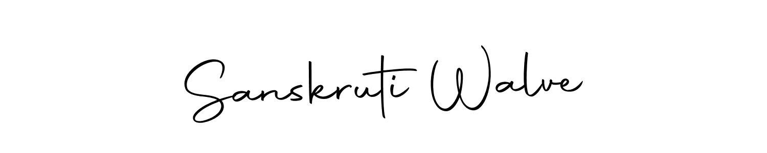This is the best signature style for the Sanskruti Walve name. Also you like these signature font (Autography-DOLnW). Mix name signature. Sanskruti Walve signature style 10 images and pictures png