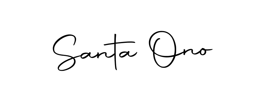 You should practise on your own different ways (Autography-DOLnW) to write your name (Santa Ono) in signature. don't let someone else do it for you. Santa Ono signature style 10 images and pictures png