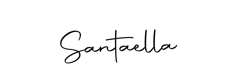Design your own signature with our free online signature maker. With this signature software, you can create a handwritten (Autography-DOLnW) signature for name Santaella. Santaella signature style 10 images and pictures png